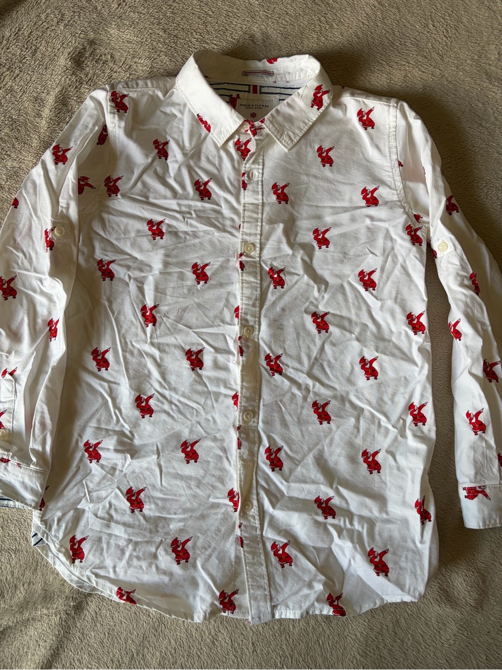Boys size 10/11 long sleeve button down shirt